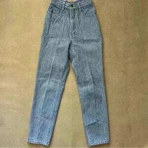 Vintage Sergio Valente Pinstripe High waisted Jeans size 3